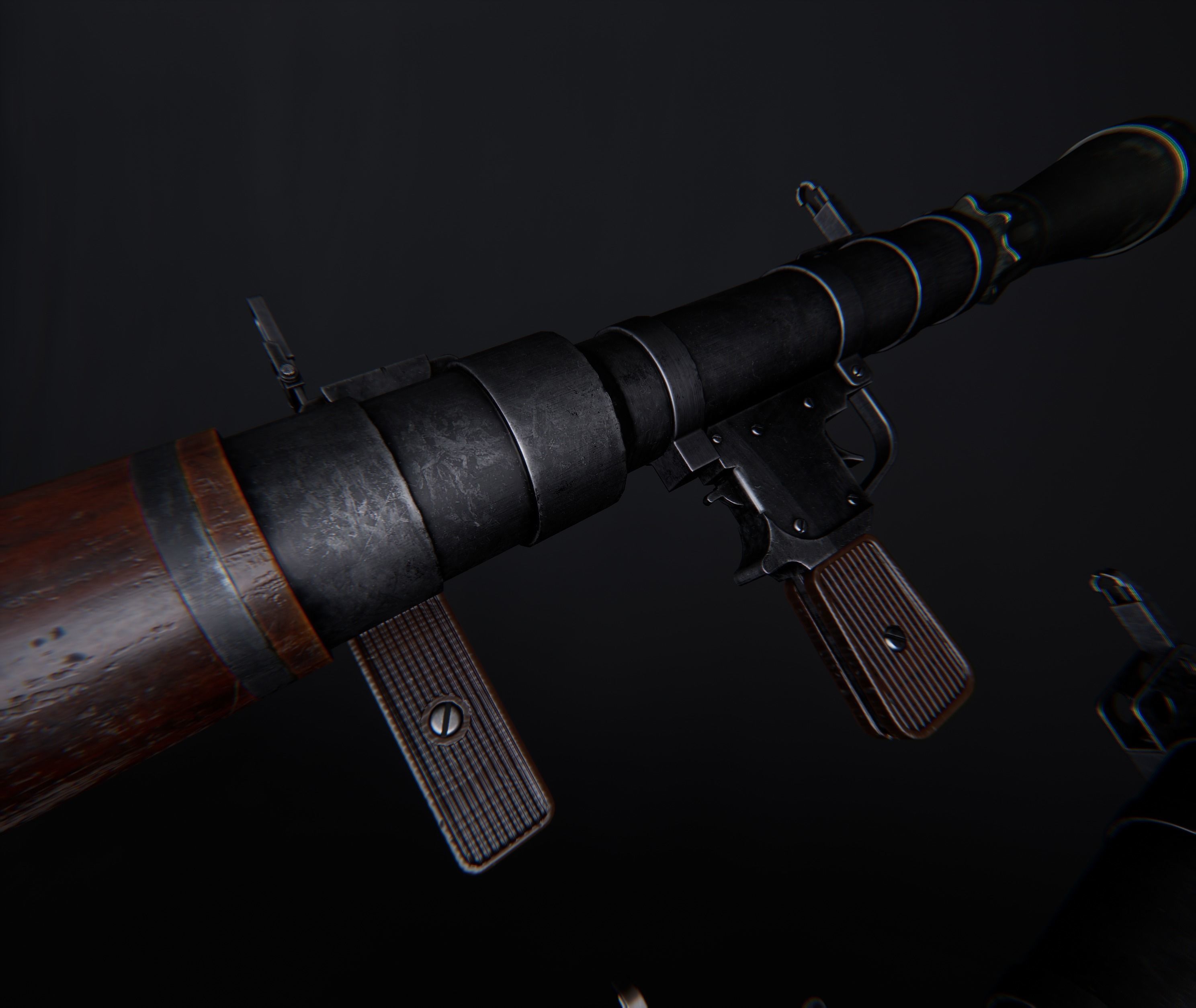 AAA RPG-7 Game Ready PBR Low-poly 3D model_5