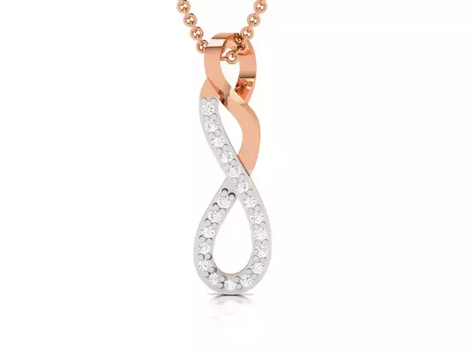Light wt Diamond Charms Pendant 3dm render Detail