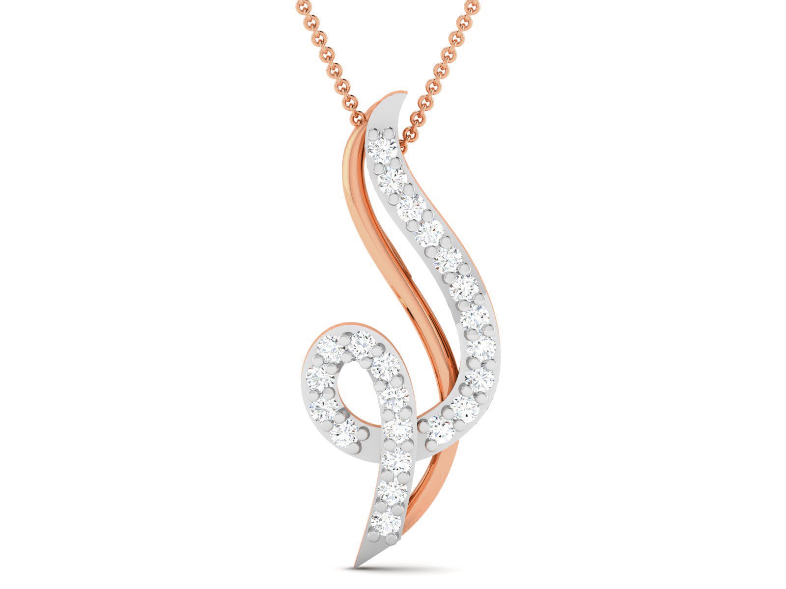 Light wt Diamond Charms Pendant 3dm render Detail 3D print model_2