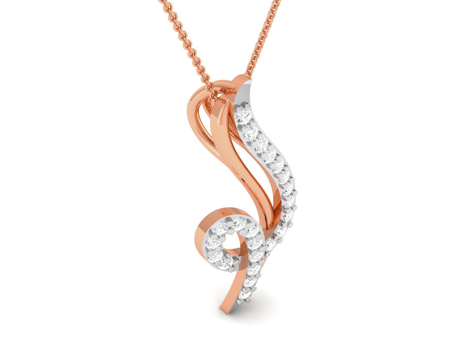 Light wt Diamond Charms Pendant 3dm render Detail 3D print model_1