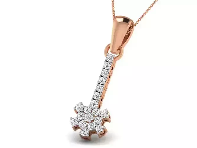 Light wt Diamond Charms Pendant 3dm render Detail