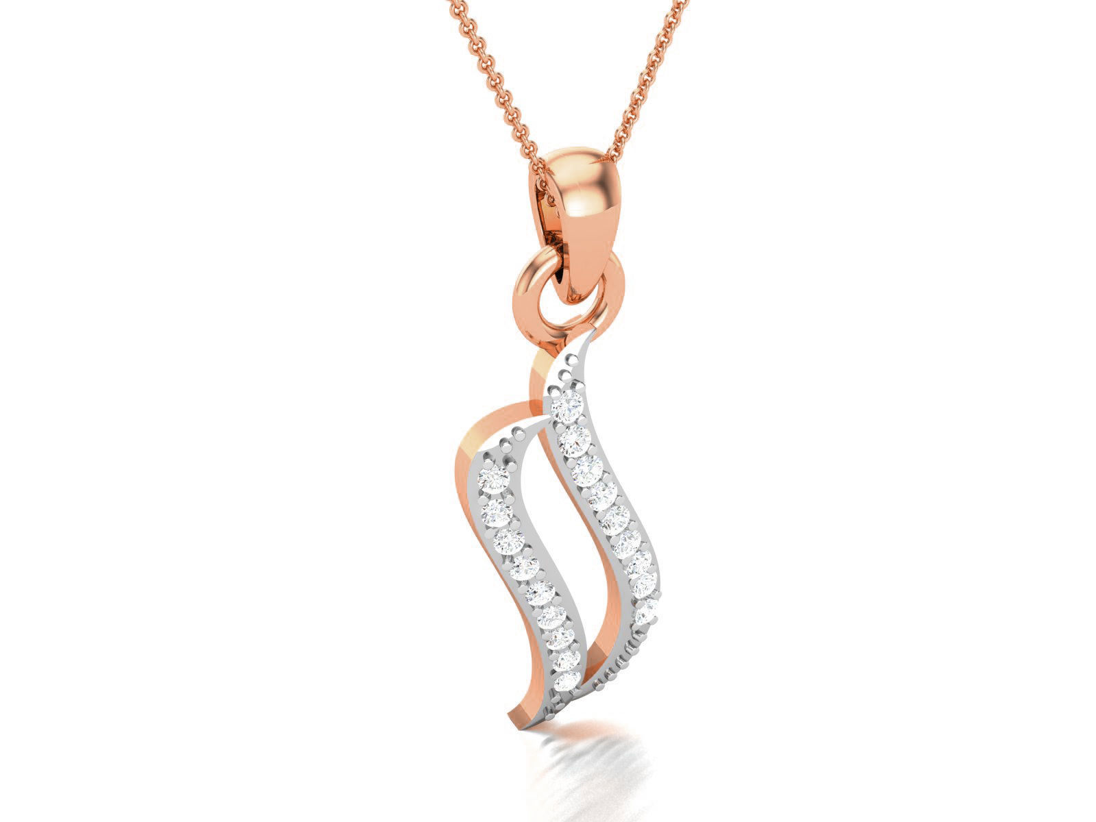 Light wt Diamond Charms Pendant 3dm render Detail 3D print model_1