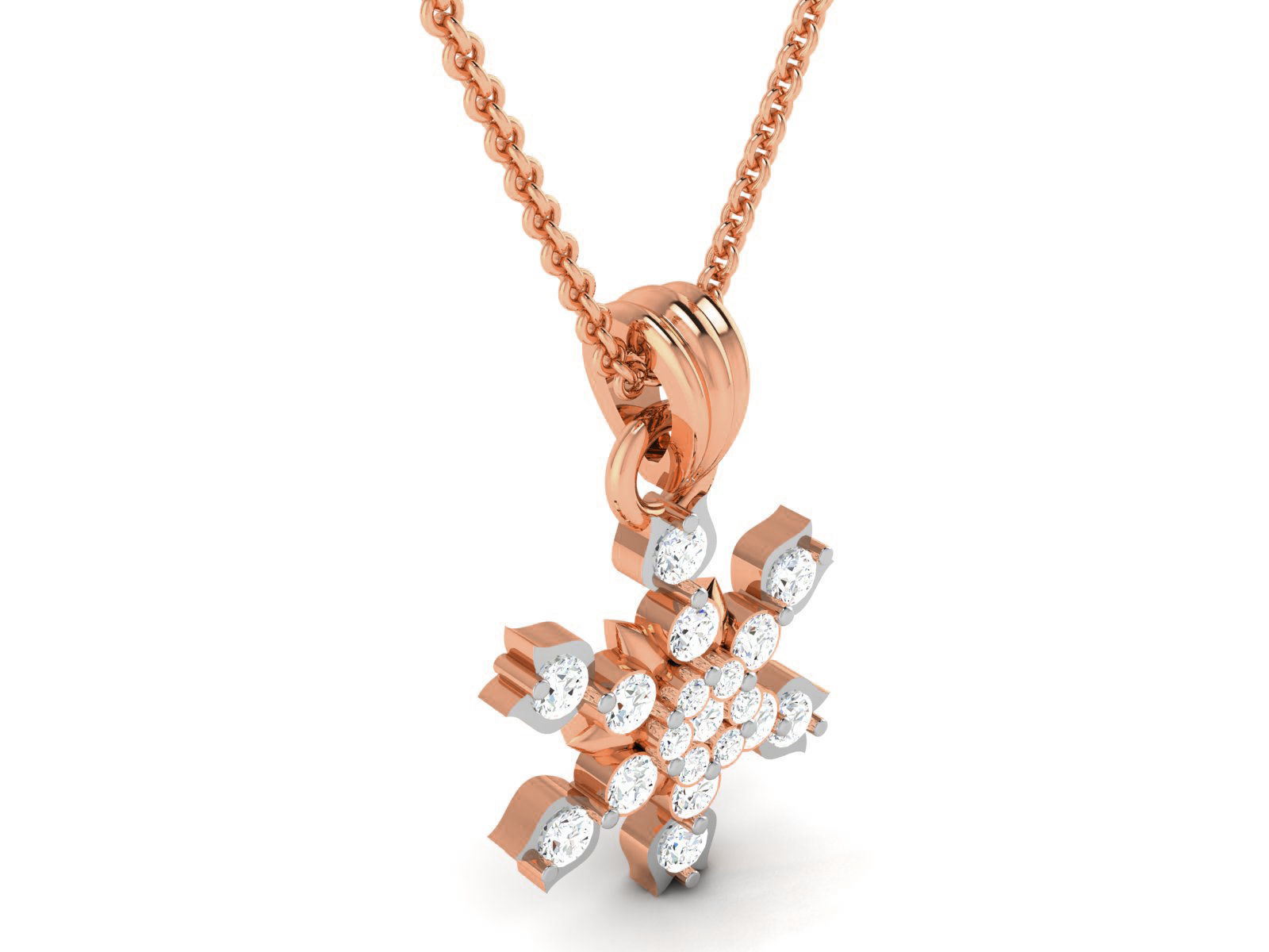 Light wt Diamond Charms Pendant 3dm render Detail 3D print model_1