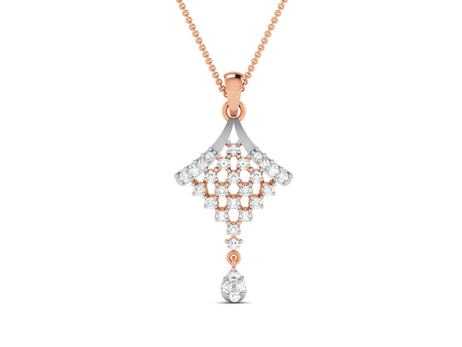 Light wt Diamond Charms Pendant 3dm render Detail 3D print model_2