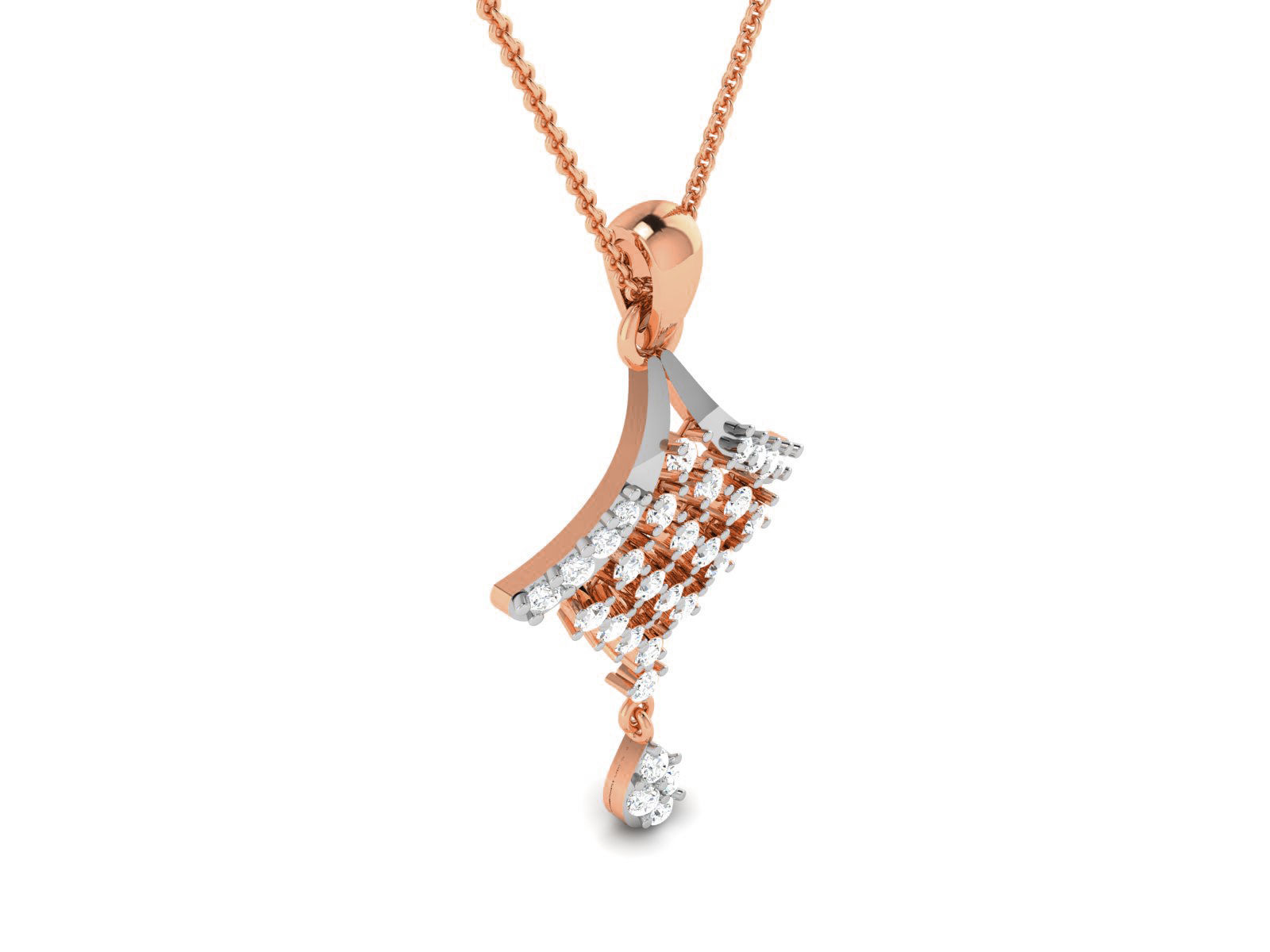 Light wt Diamond Charms Pendant 3dm render Detail 3D print model_1