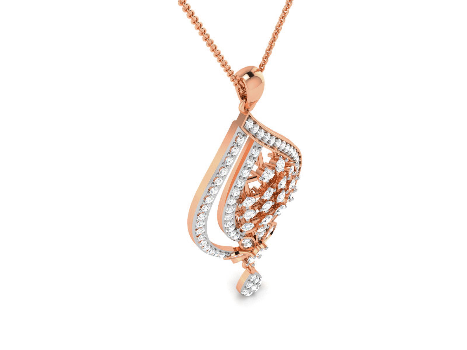 Light wt Diamond Charms Pendant 3dm render Detail 3D print model_1