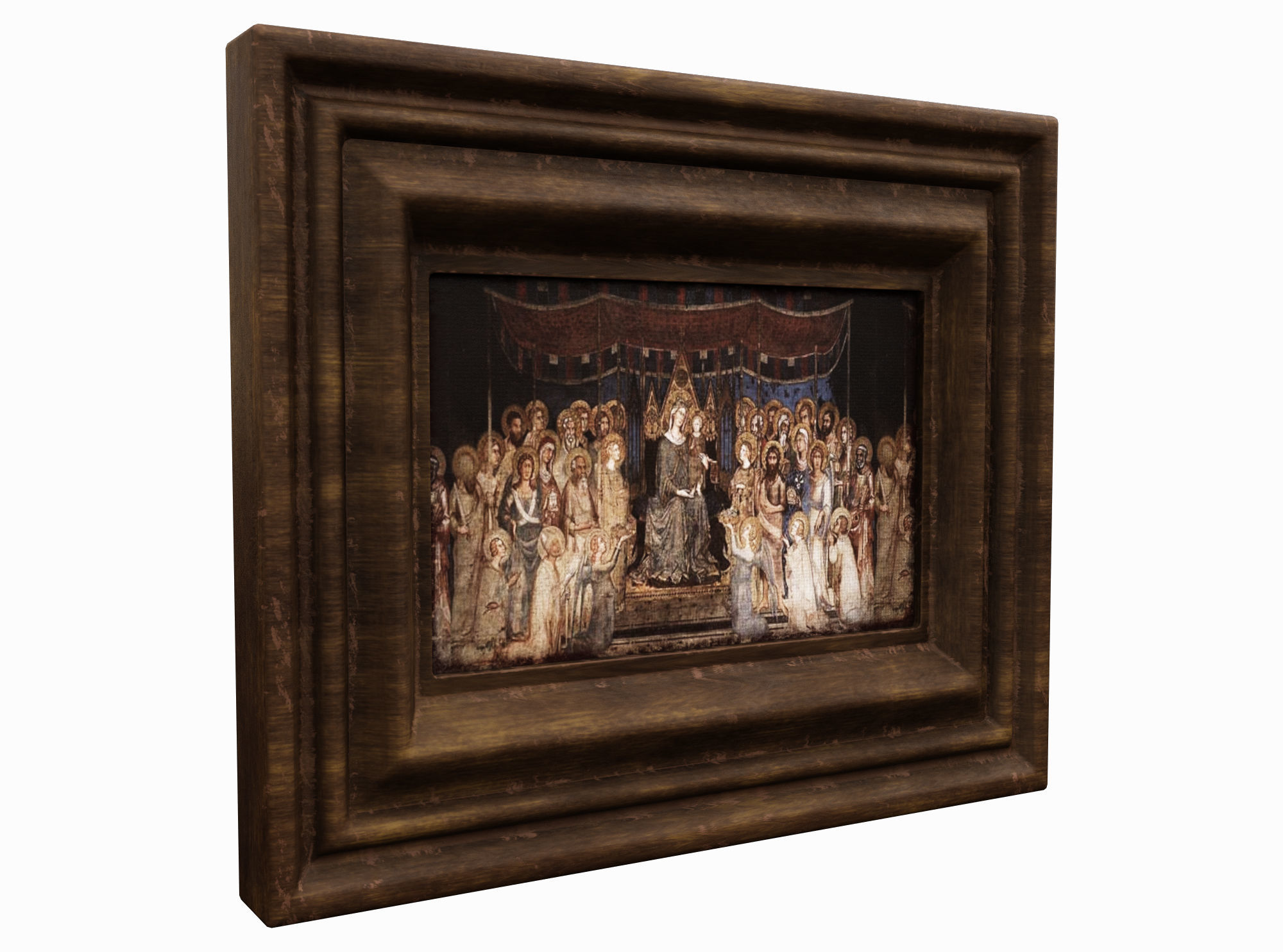 picture medieval Low-poly 3D model_1