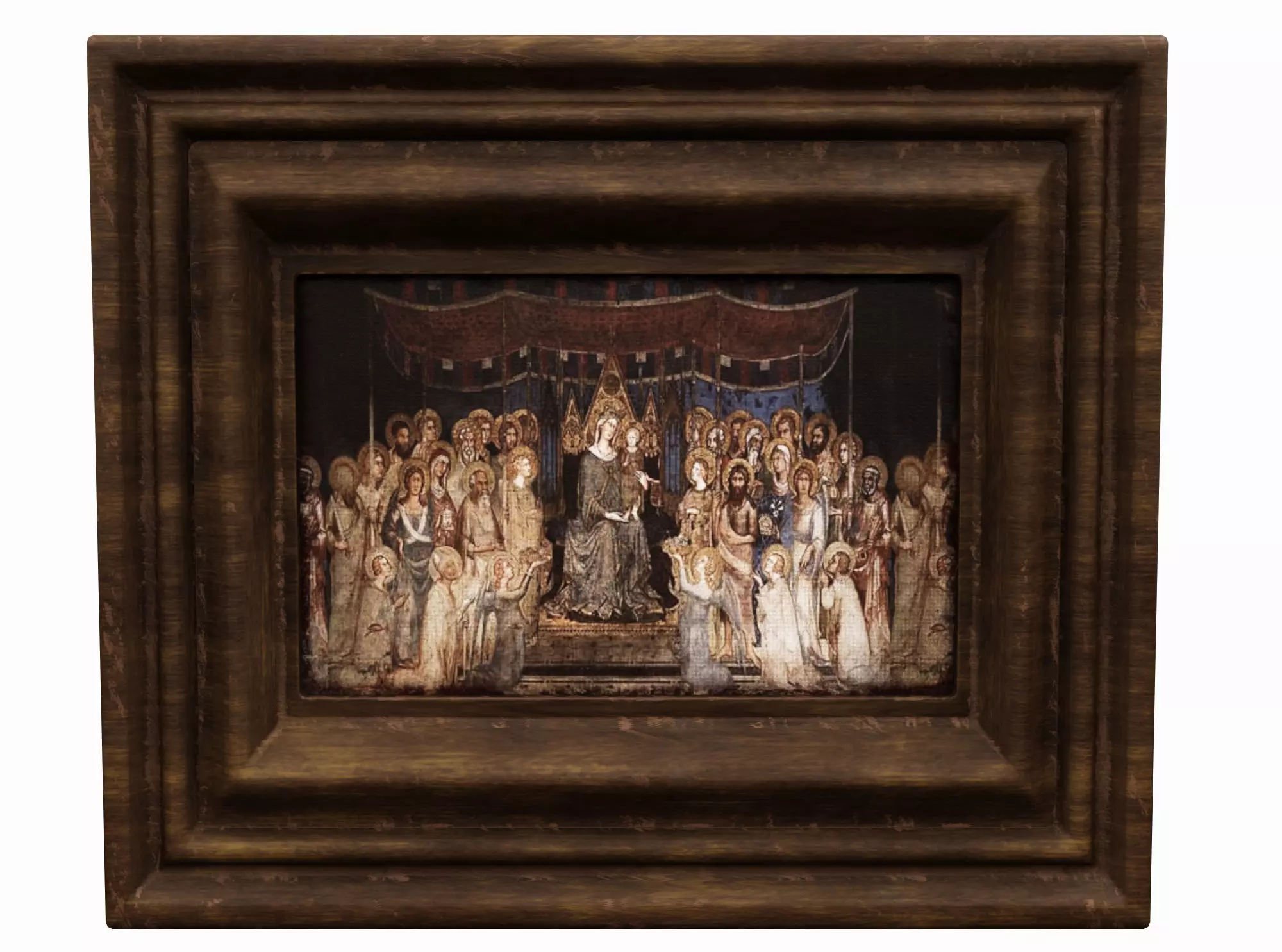 picture medieval Low-poly 3D model_0