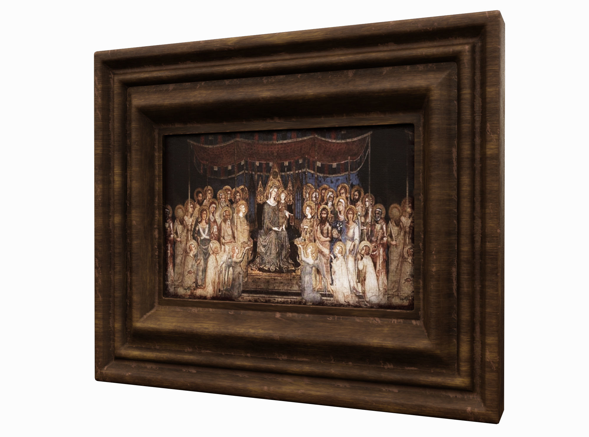 picture medieval Low-poly 3D model_2