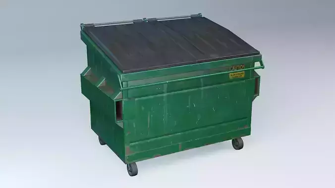 Dumpster garbage can on wheels
