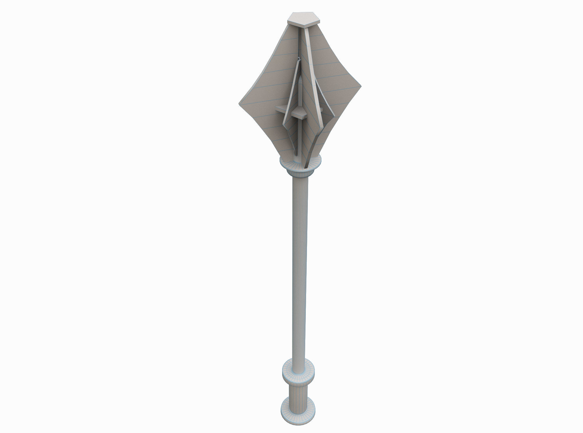 Medieval Weapon Mace Low-poly 3D model_3