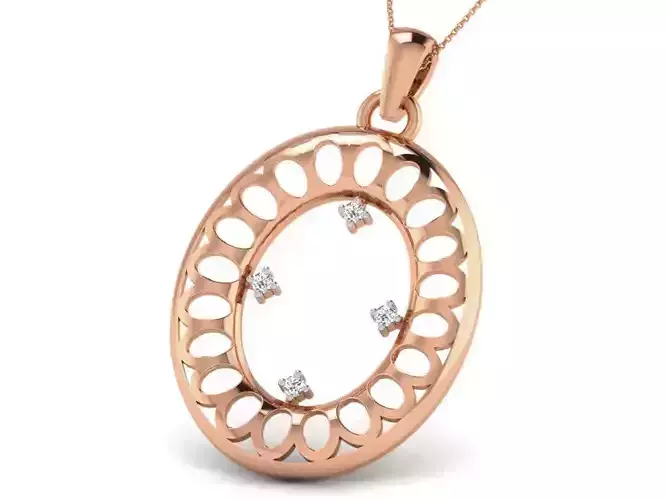 Light wt Diamond Charms Pendant 3dm render Detail