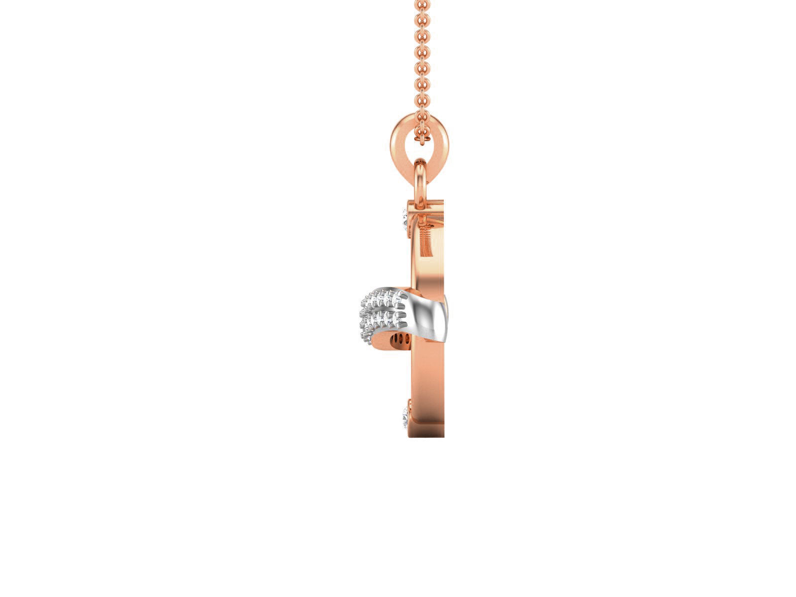 Planet Light wt Diamond Charms Pendant 3dm render Detail 3D print model_4