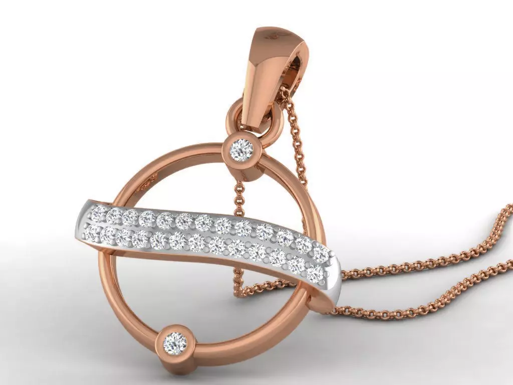 Planet Light wt Diamond Charms Pendant 3dm render Detail 3D print model_0