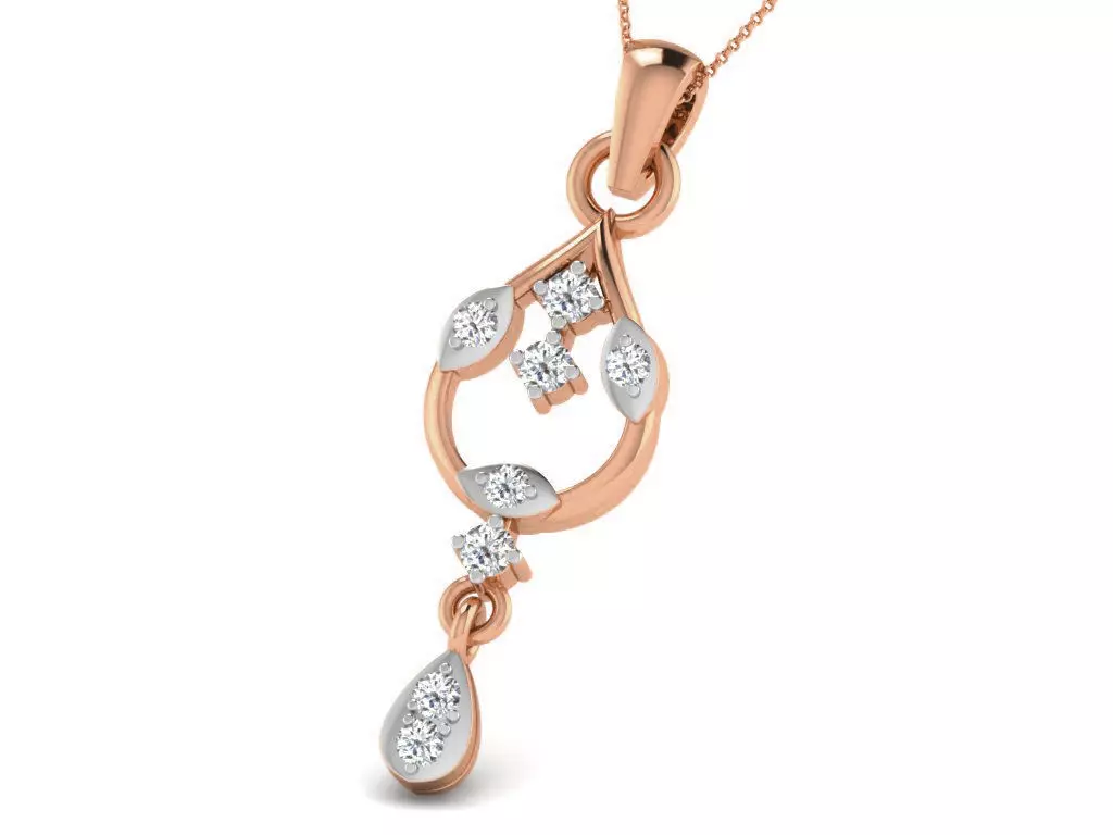 Light wt Diamond Charms Pendant 3dm render Detail 3D print model_0