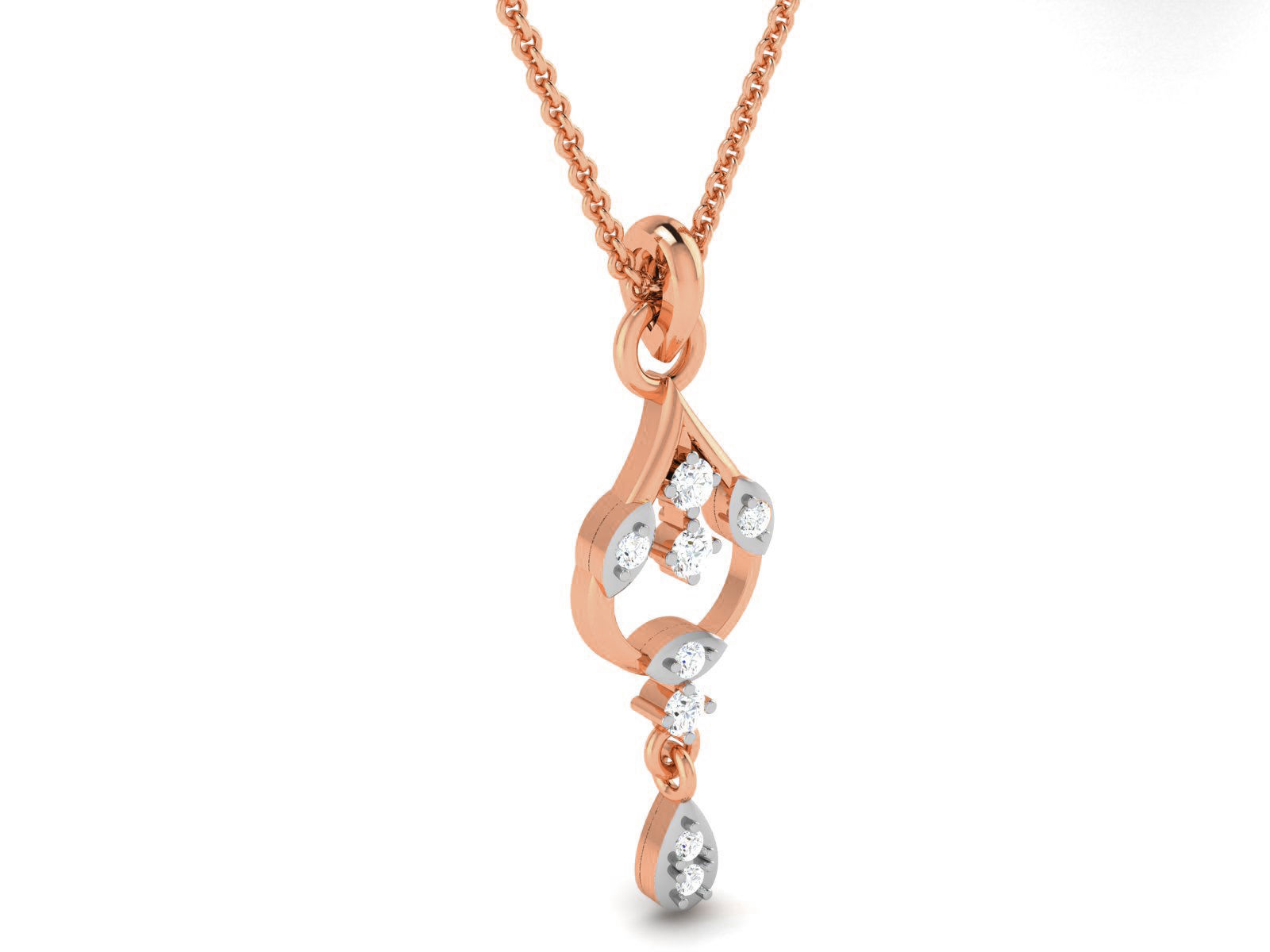 Light wt Diamond Charms Pendant 3dm render Detail 3D print model_2