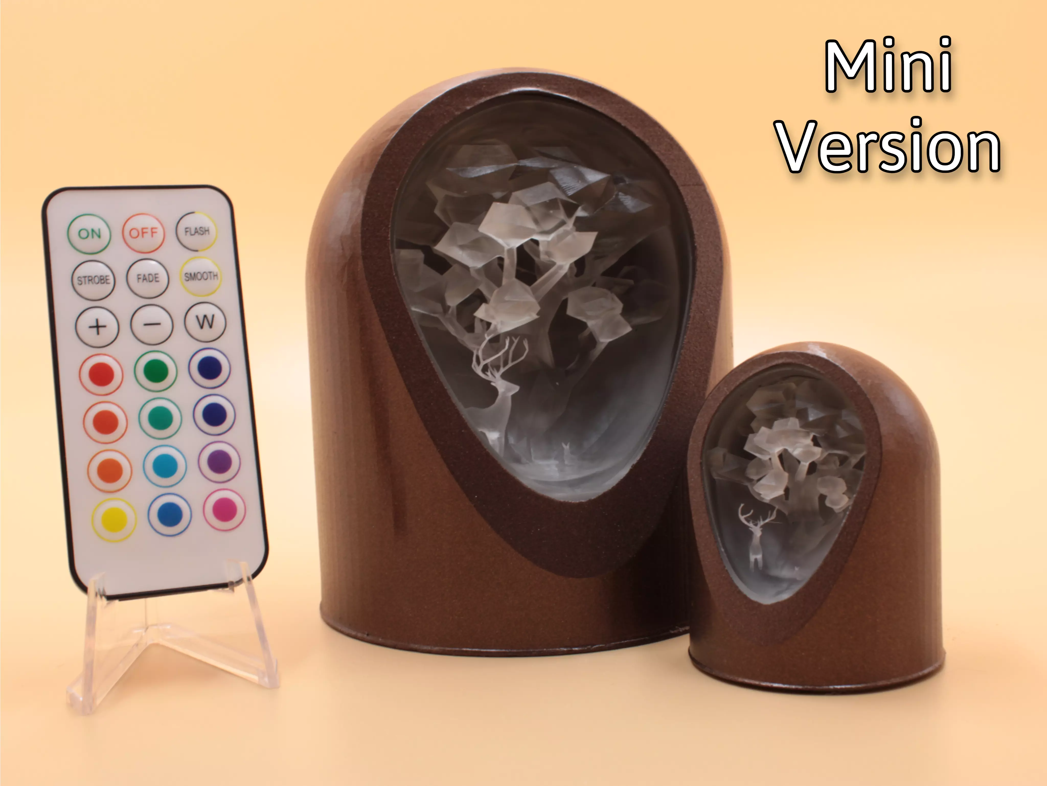 Low Poly Forest Critters Mini - LED Light Up Diorama 3D print model_0