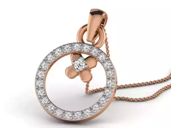 Light wt Diamond Charms Pendant 3dm render Detail 3D print model