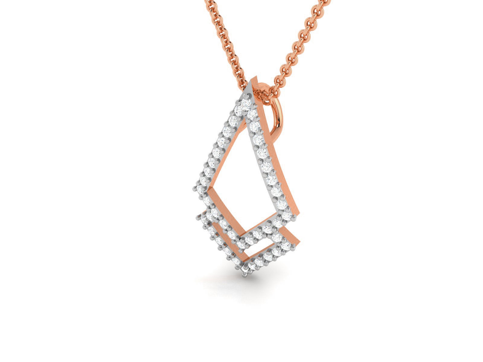 Light wt Diamond Charms Pendant 3dm render Detail 3D print model_2