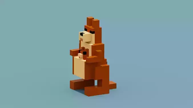 Voxel Kangaroo