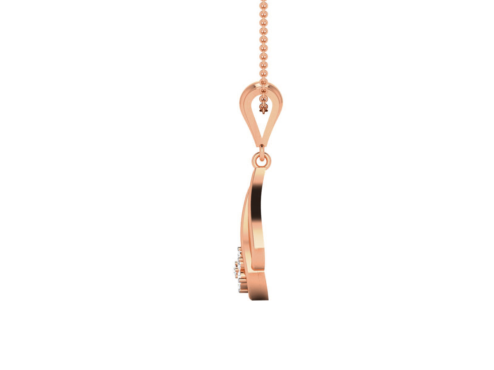 Light wt Diamond Charms Pendant 3dm render Detail 3D print model_4