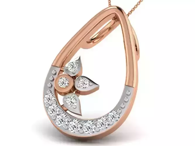 Light wt Diamond Charms Pendant 3dm render Detail 3D print model