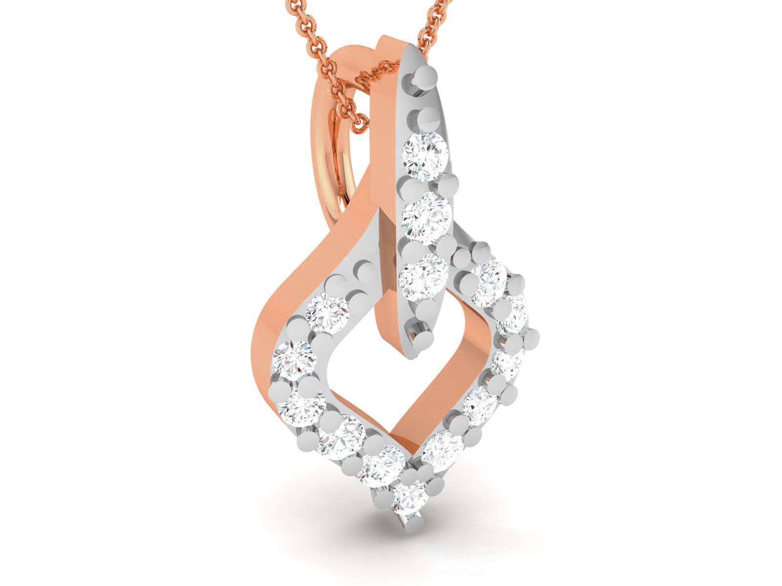 Light wt Diamond Charms Pendant 3dm render Detail 3D print model_1