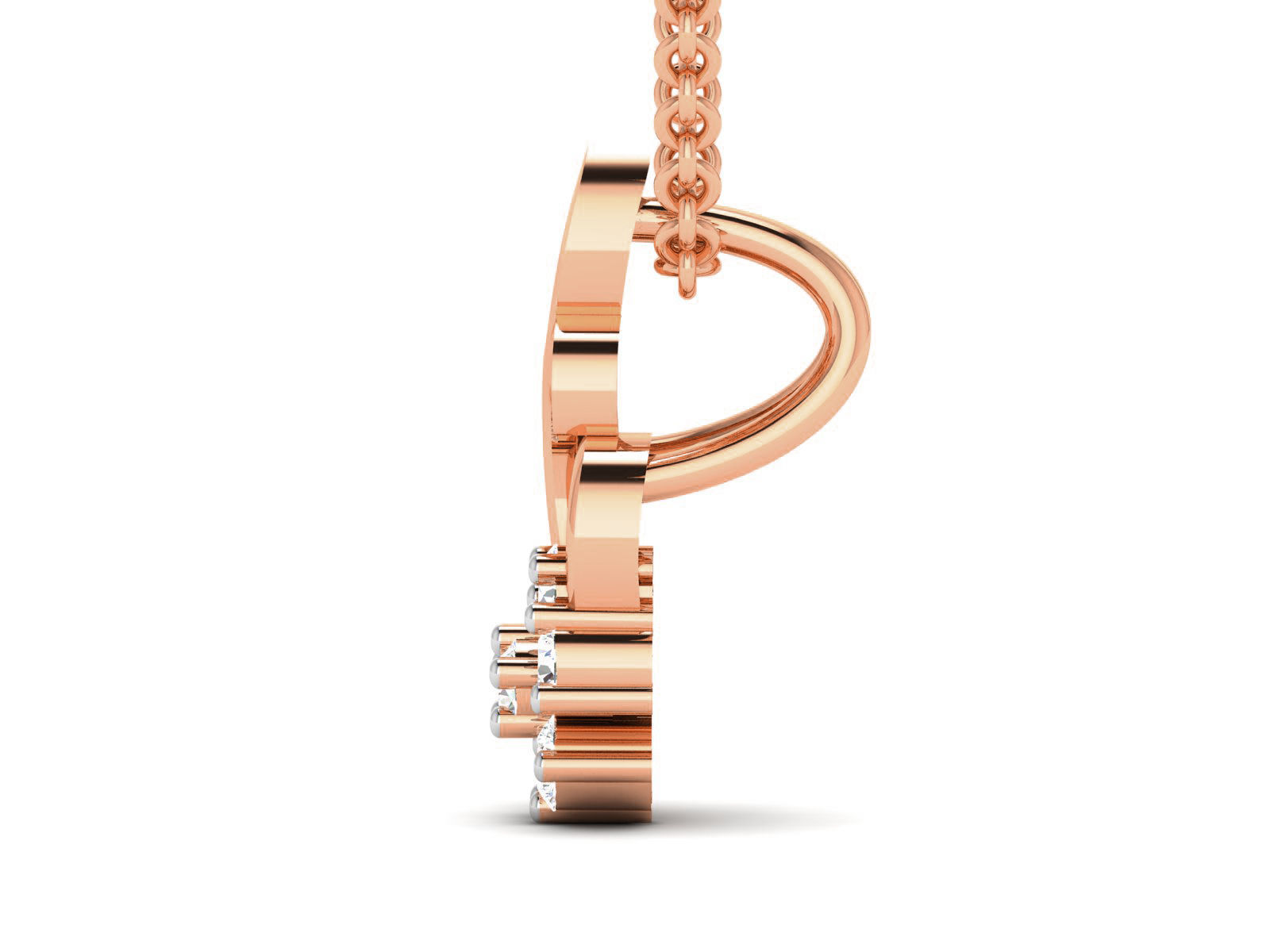 Light wt Diamond Charms Pendant 3dm render Detail 3D print model_3