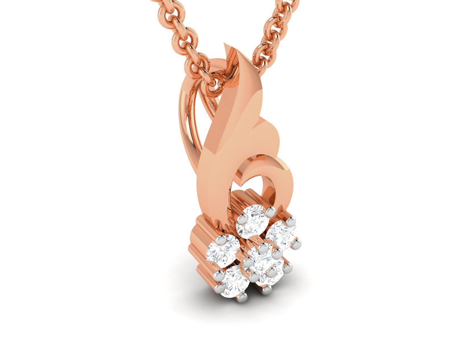 Light wt Diamond Charms Pendant 3dm render Detail 3D print model_1