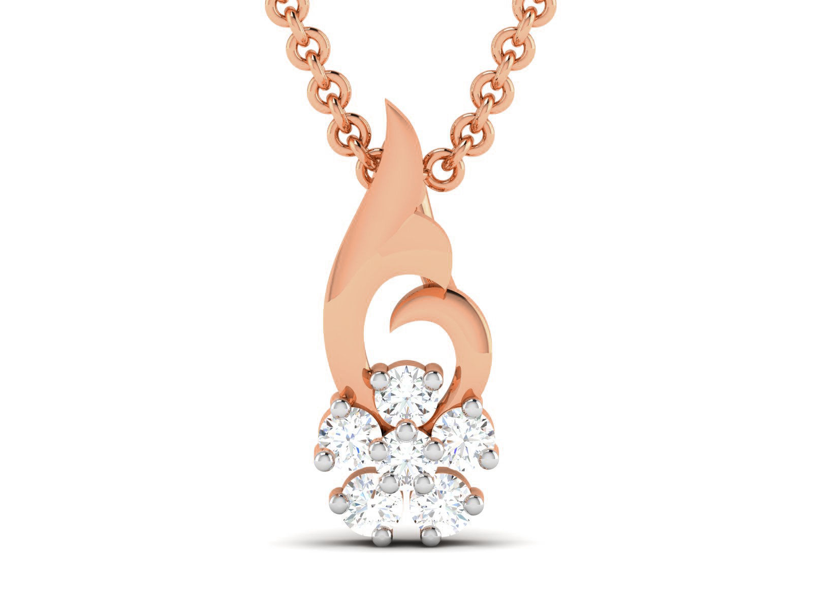 Light wt Diamond Charms Pendant 3dm render Detail 3D print model_2