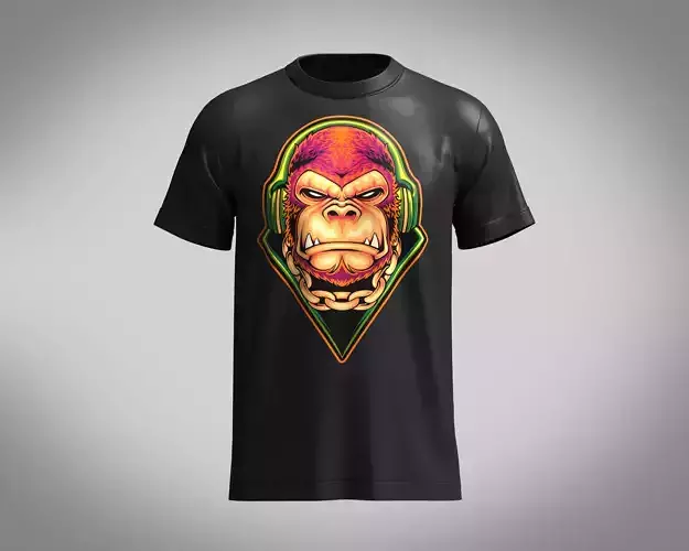 Tshirt electrorilla-Metaverse 3D model
