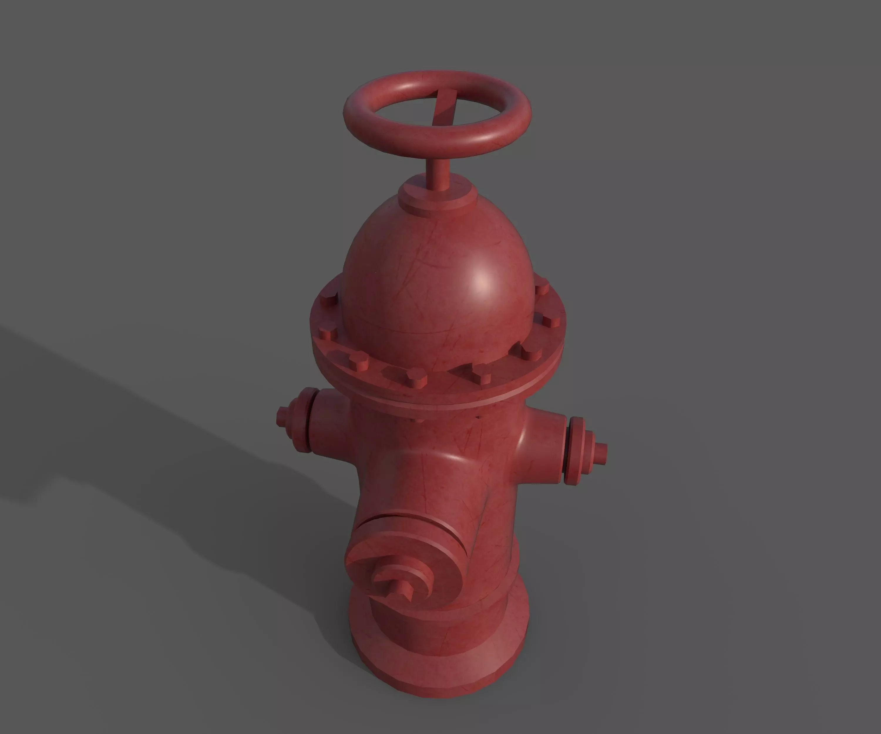 fireplug fire hydrant Low-poly 3D model