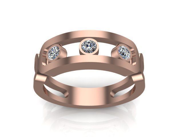 Messika ring 8 3D print model_5