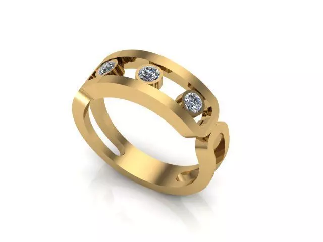 Messika ring 8 3D print model_0