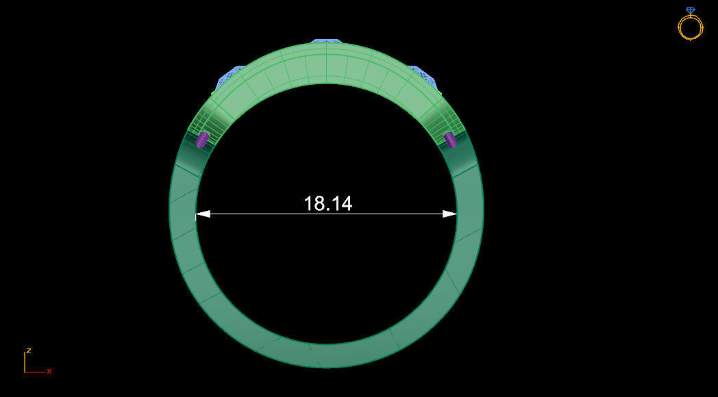 Messika ring 8 3D print model_6