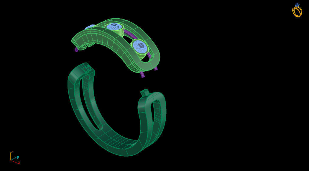 Messika ring 8 3D print model_10