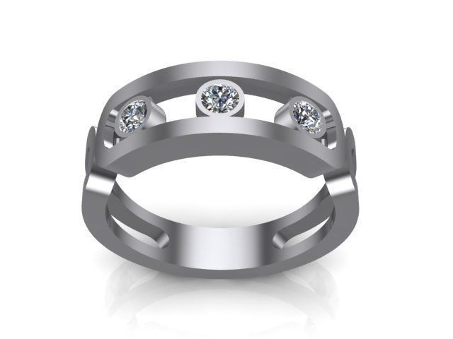 Messika ring 8 3D print model_2