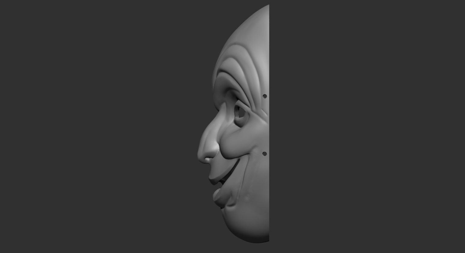 JAPANESE TRADITIONAL FACE MASK 3D print model_6
