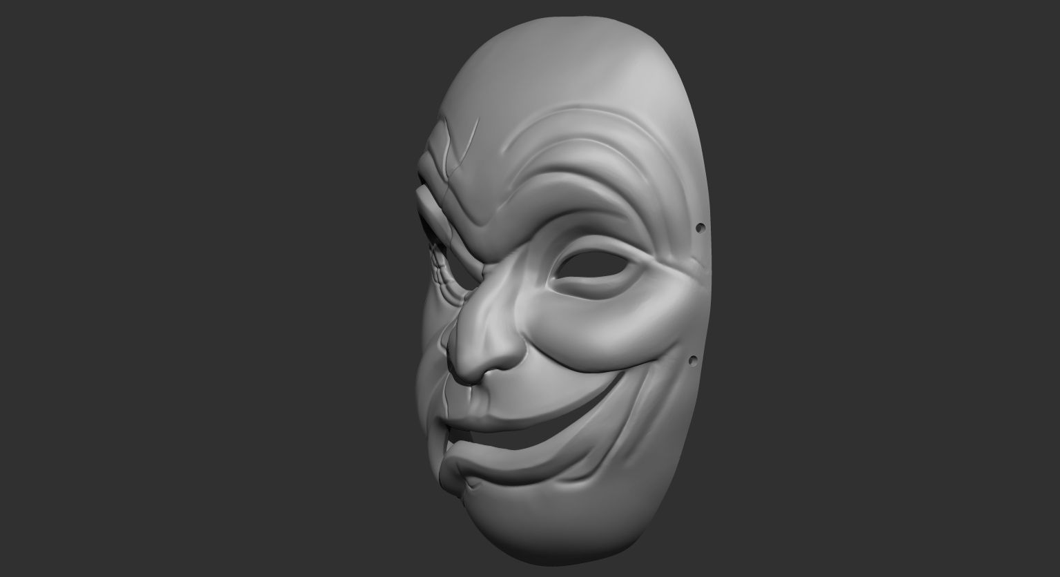 JAPANESE TRADITIONAL FACE MASK 3D print model_7