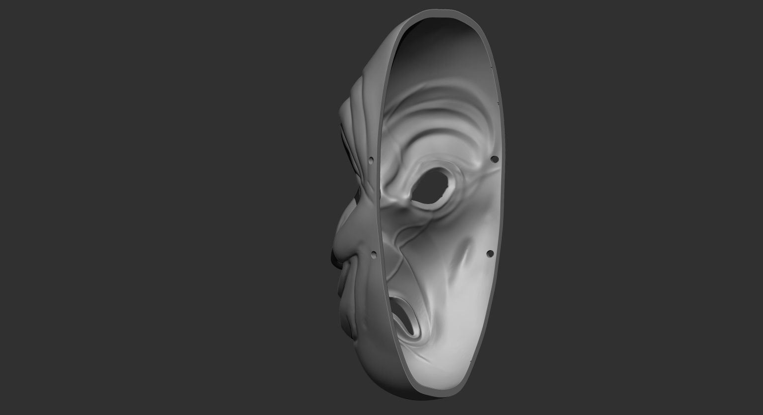 JAPANESE TRADITIONAL FACE MASK 3D print model_5