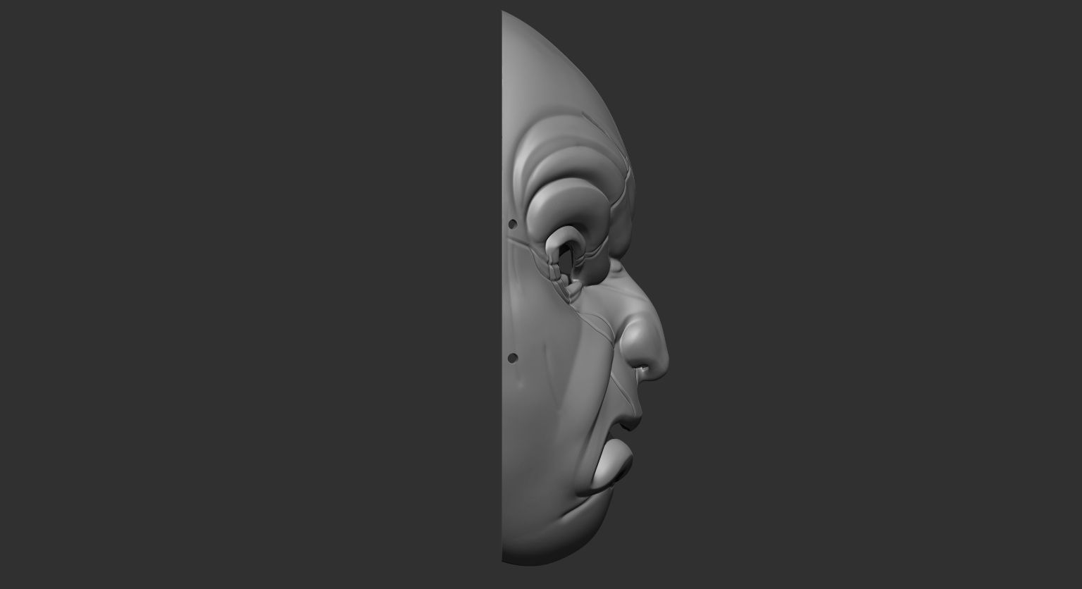JAPANESE TRADITIONAL FACE MASK 3D print model_2