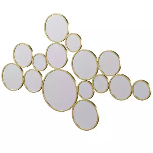 Mirror Bubbles Brass by Kare Design