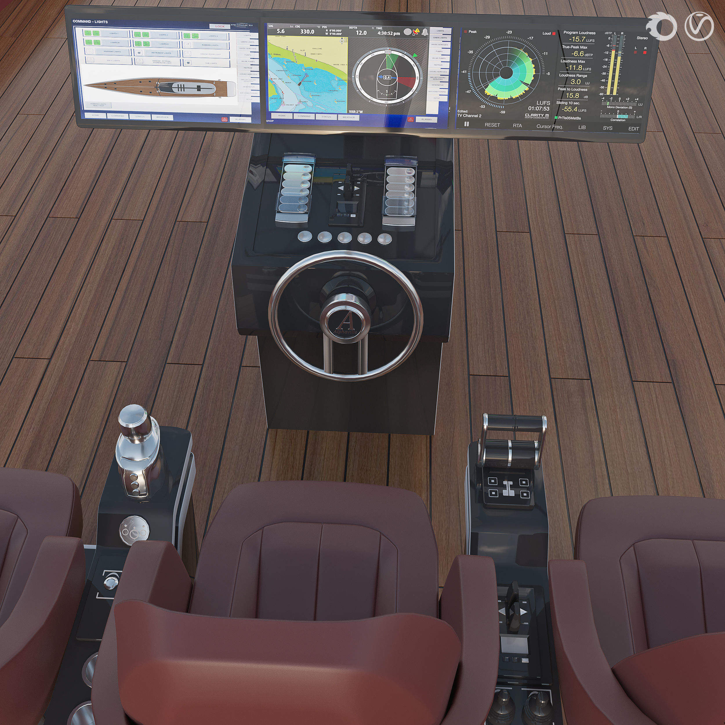 Luxury sailing yacht 50 m Alphaville 3D model_6