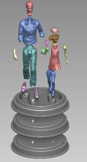 ONE10 Lee and Clem - The Walking Dead Telltale game 3D print model_4