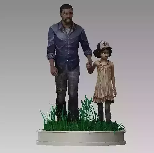 ONE10 Lee and Clem - The Walking Dead Telltale game