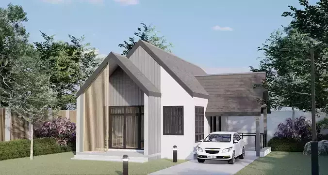 Nordic House BIM Model 3D model Vol2 3D model