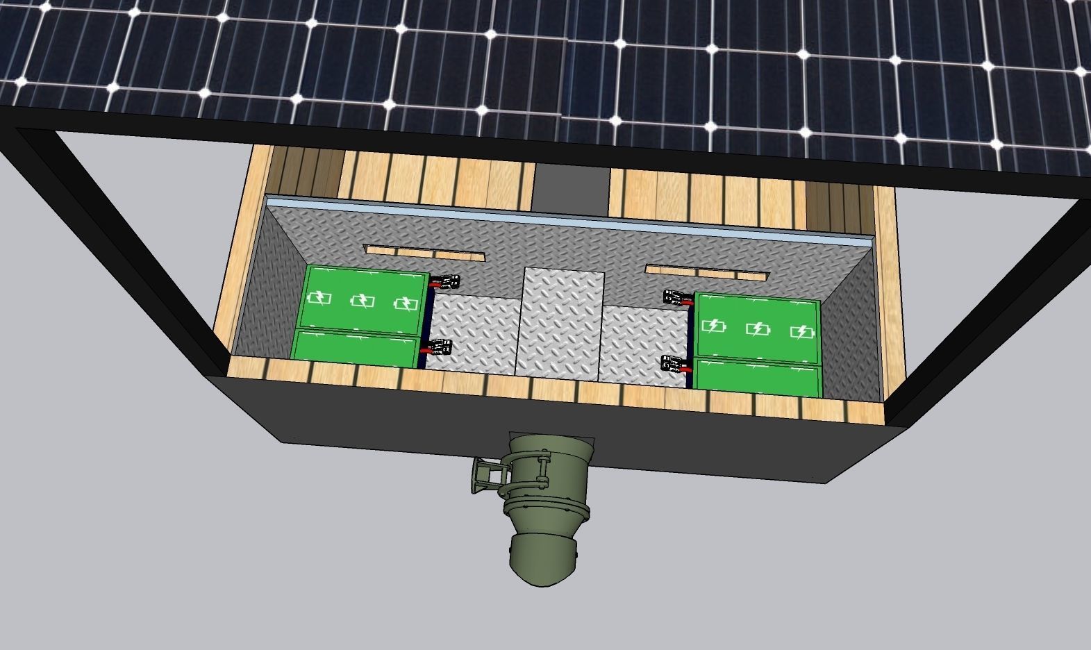 Electric boat Low-poly 3D model_2