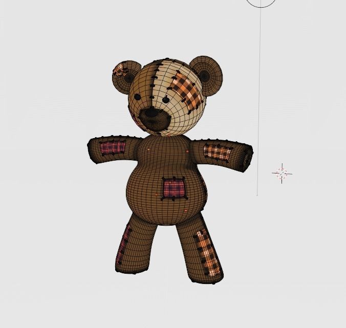 Teddy Bear Oso Osito de peluche 3D model_4