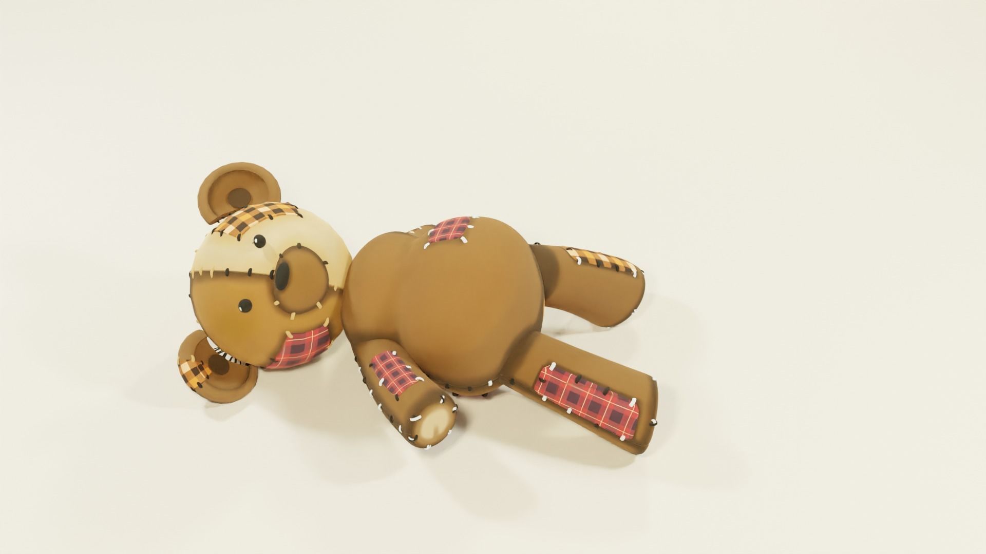 Teddy Bear Oso Osito de peluche 3D model_5