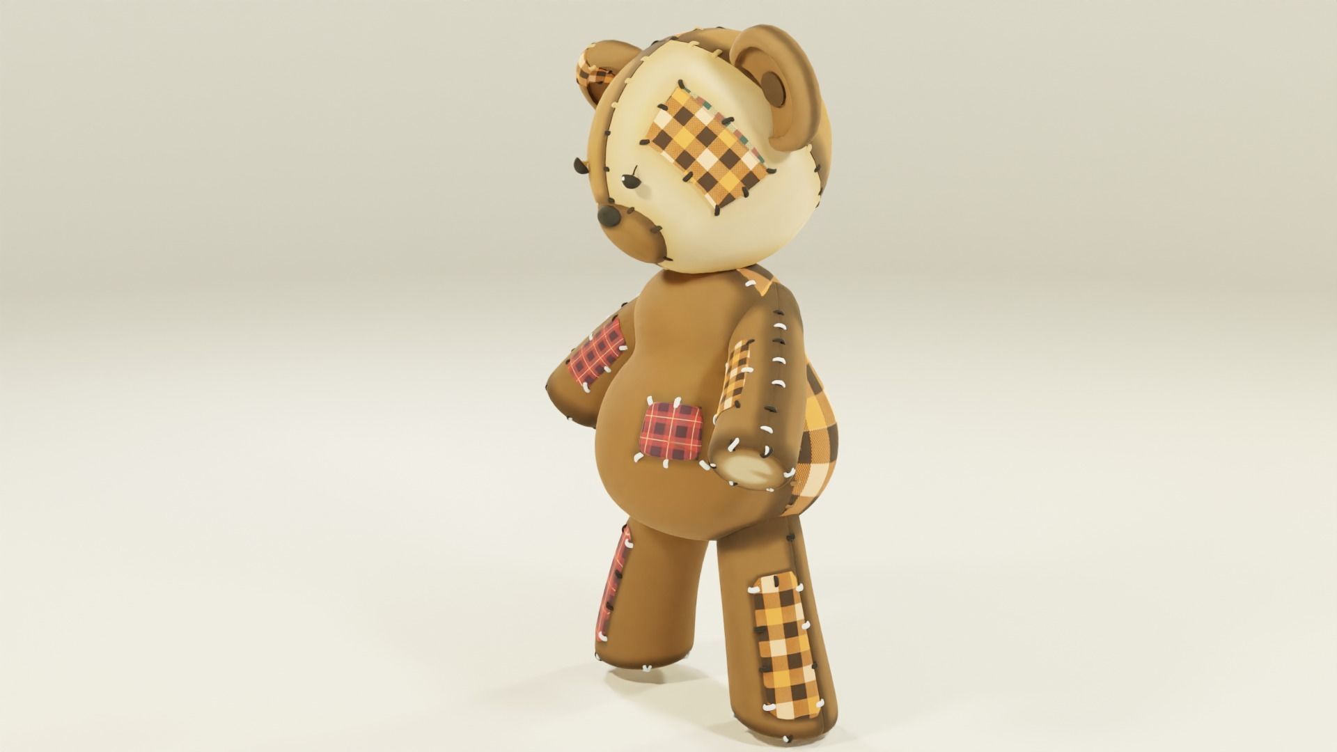 Teddy Bear Oso Osito de peluche 3D model_6